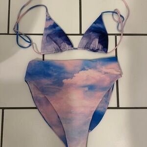Skatie Cloudy Sky Swim Suit